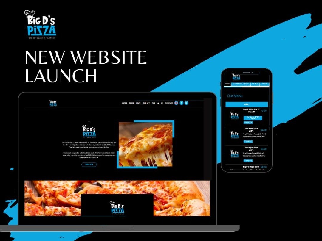 Sizzling Slices, Seamless Experience: Explore Big D’s New Website!
